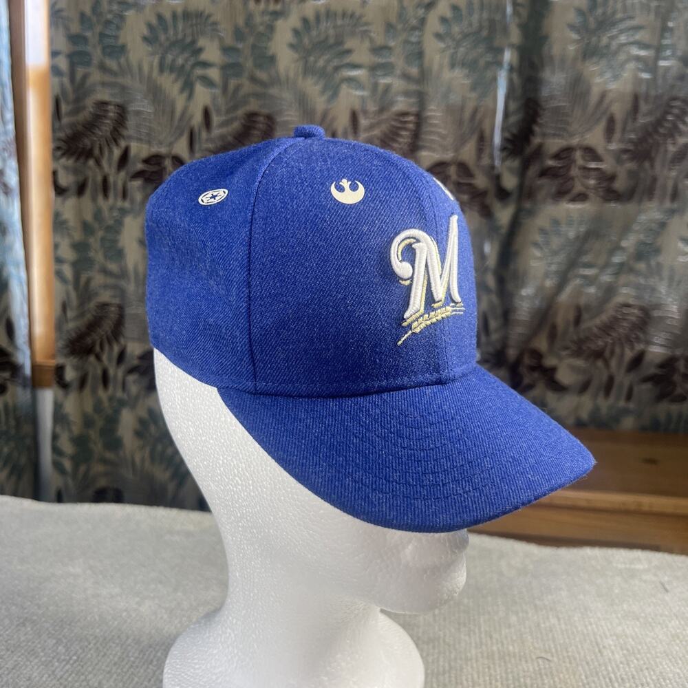 Milwaukee Brewers Star Wars Youth Hat Cap Blue and White New Era Like New